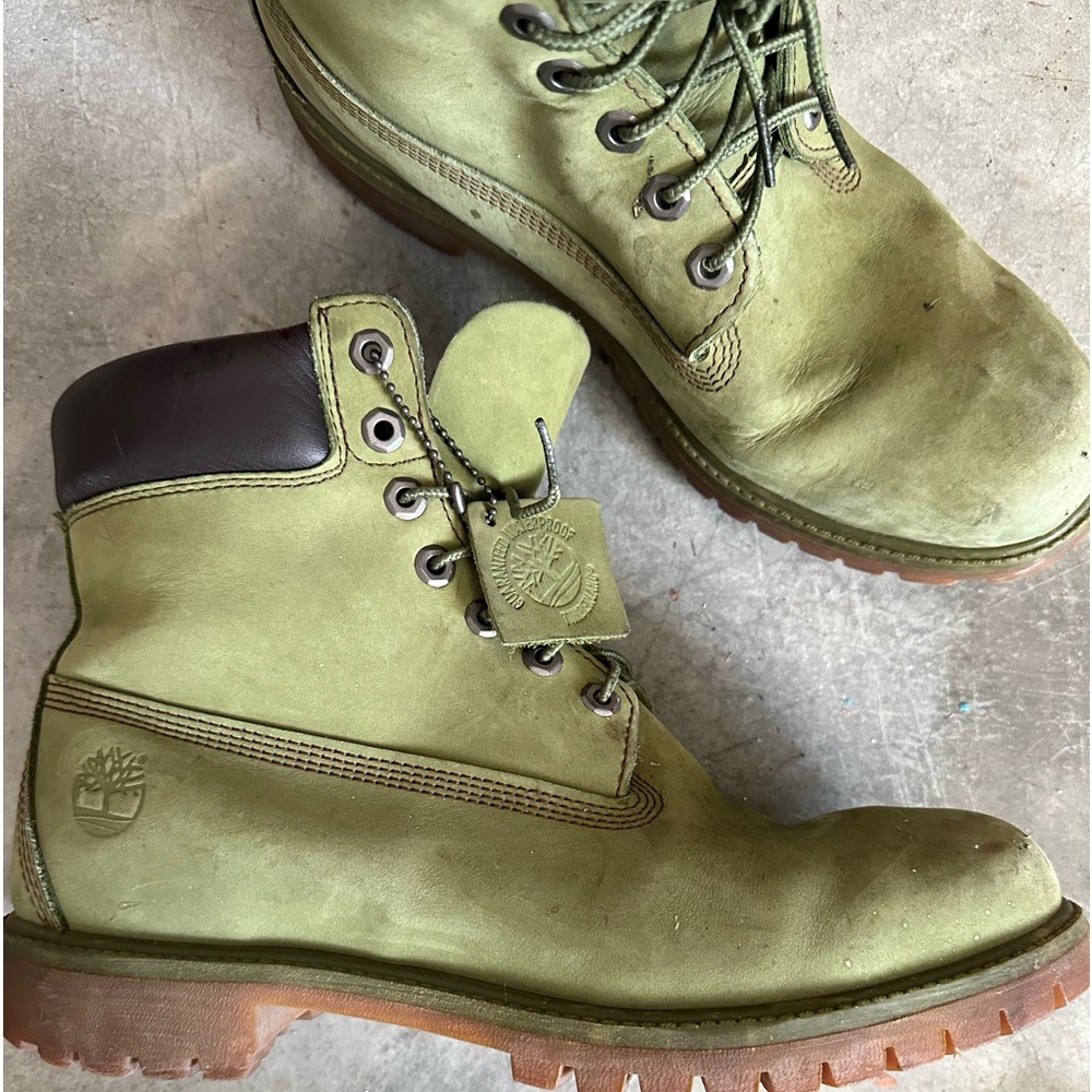 Men’s timberland boots green size 11